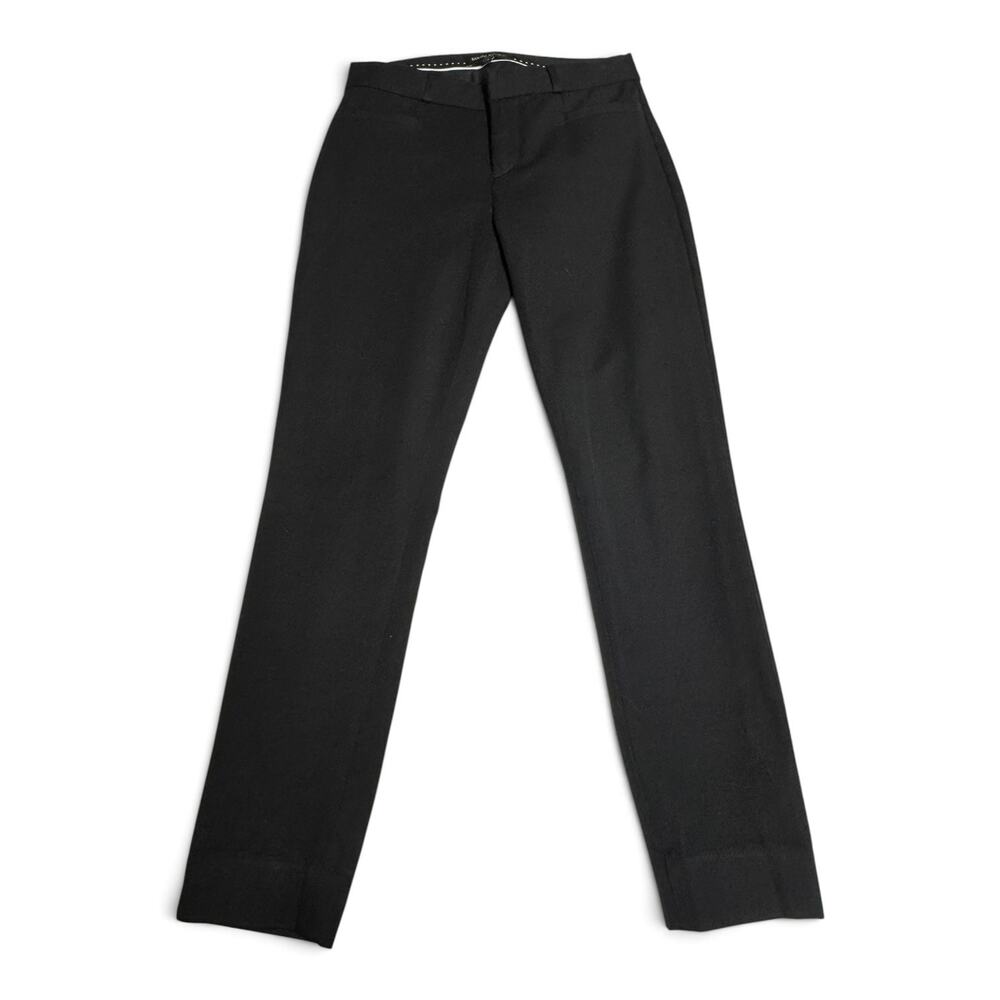 Banana Republic Sloan Flat Front Chino Dress Pants Black 2